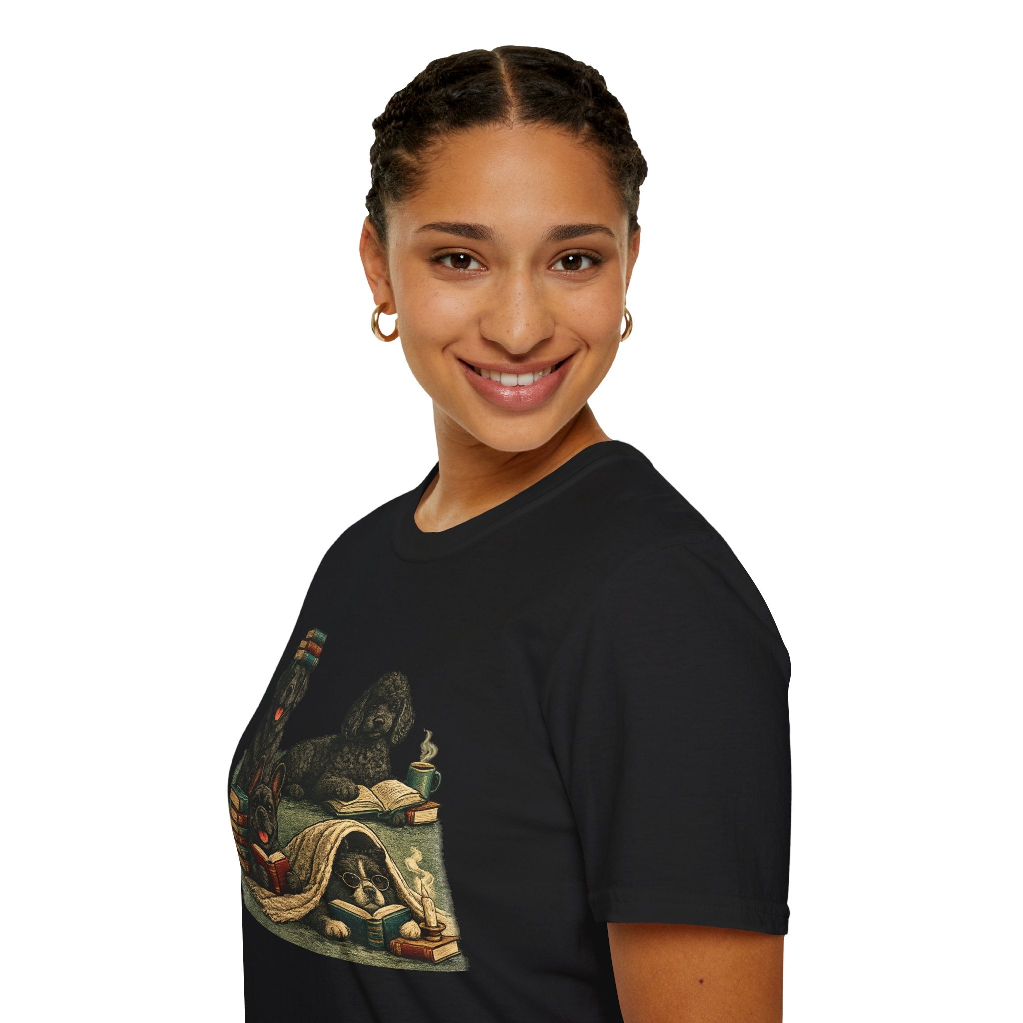 Copy of Unisex Softstyle Black Dog Library T-Shirt