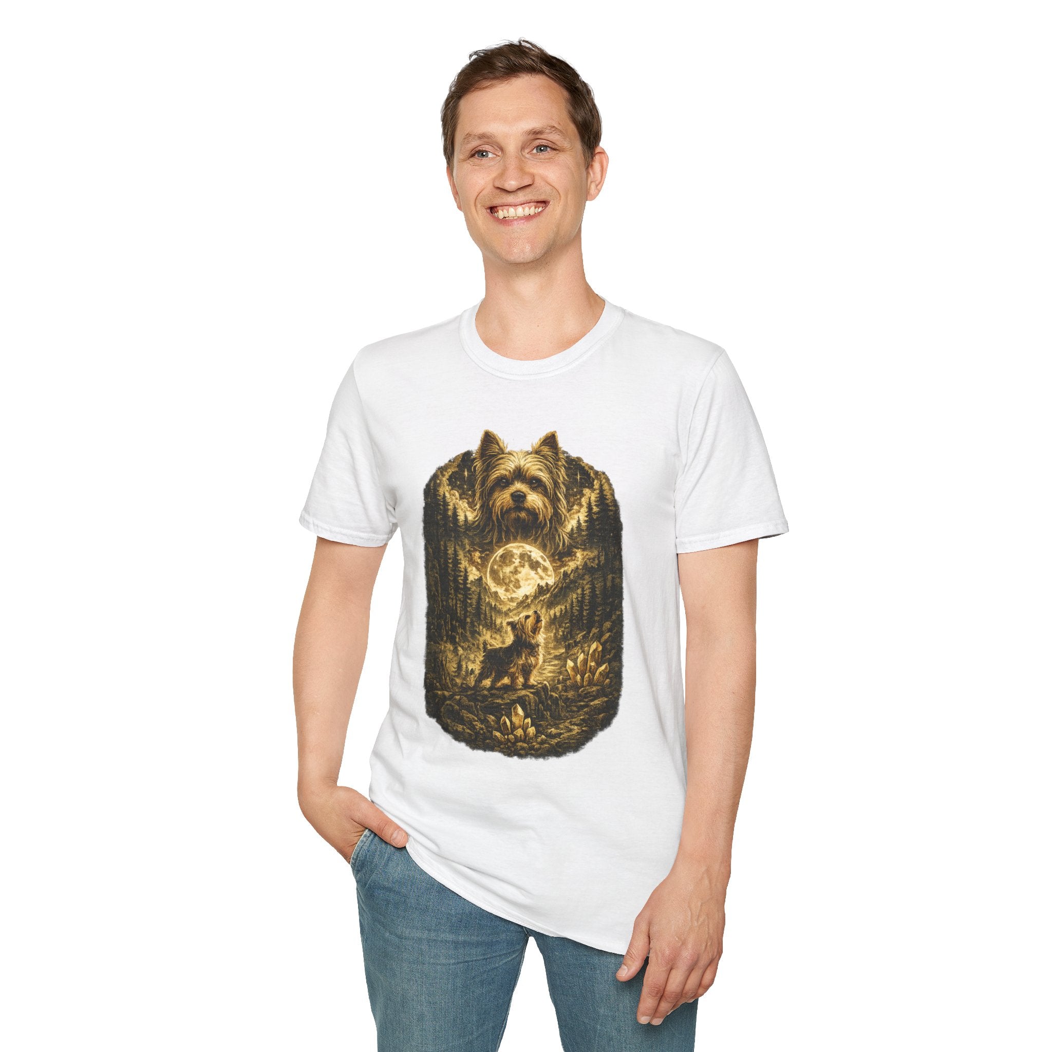 Copy of Unisex Softstyle shit su with moon T-Shirt