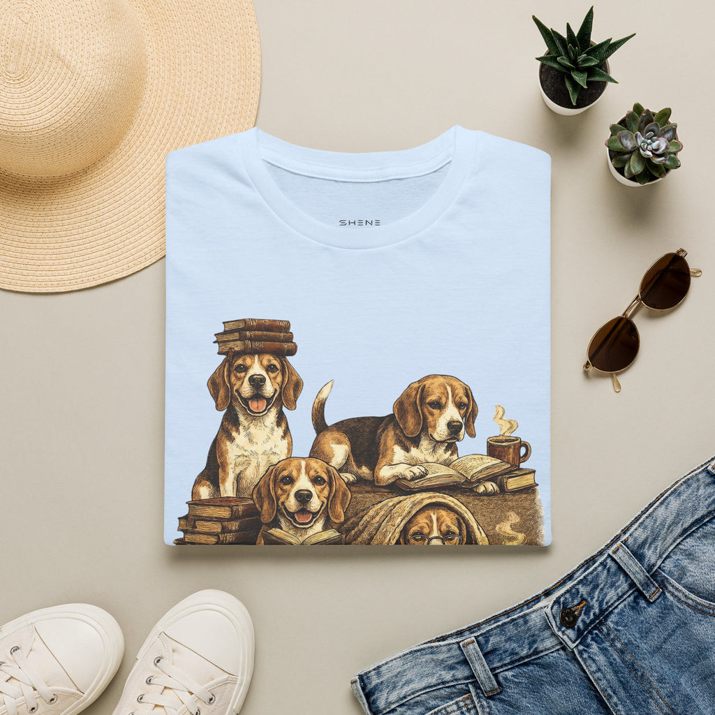 Copy of Copy of Copy of Copy of Unisex Softstyle Beegal Library Four Dog T-Shirt