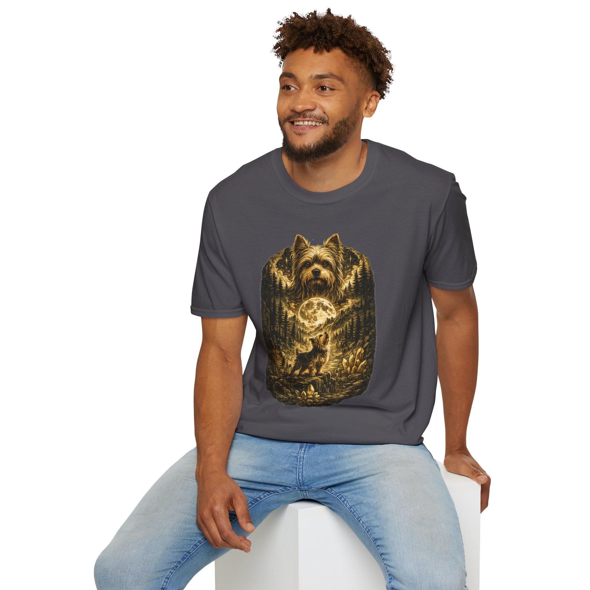 Copy of Unisex Softstyle shit su with moon T-Shirt