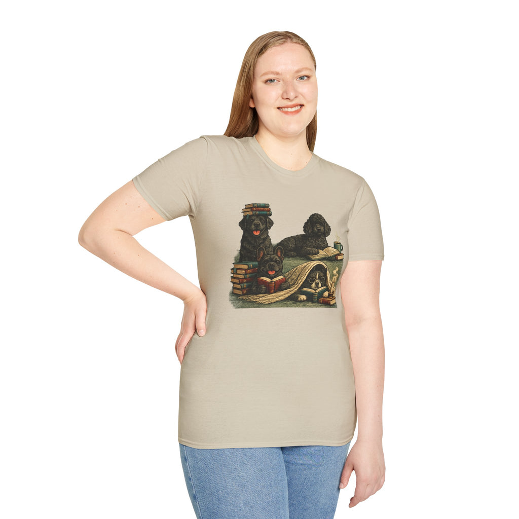 Copy of Unisex Softstyle Black Dog Library T-Shirt