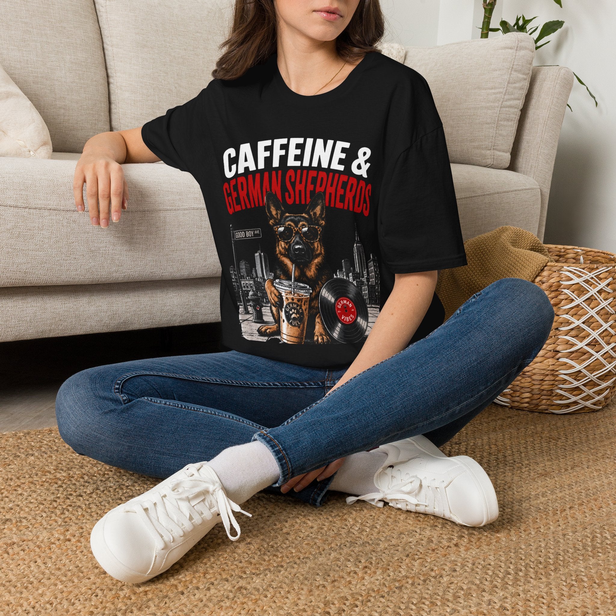 Copy of Unisex Softstyle German Shephed Caffeine Fuel T-Shirt