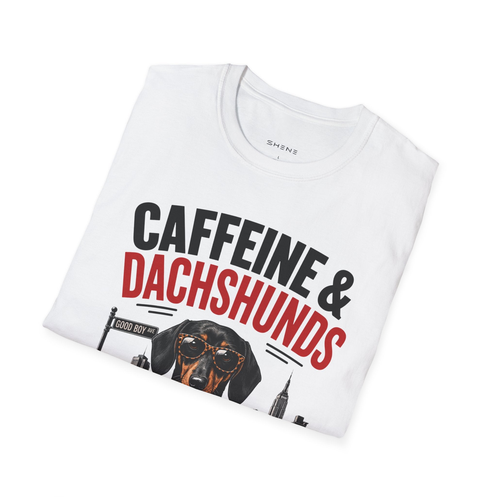 Unisex Softstyle Dachshund Caffeine Fuel T-Shirt