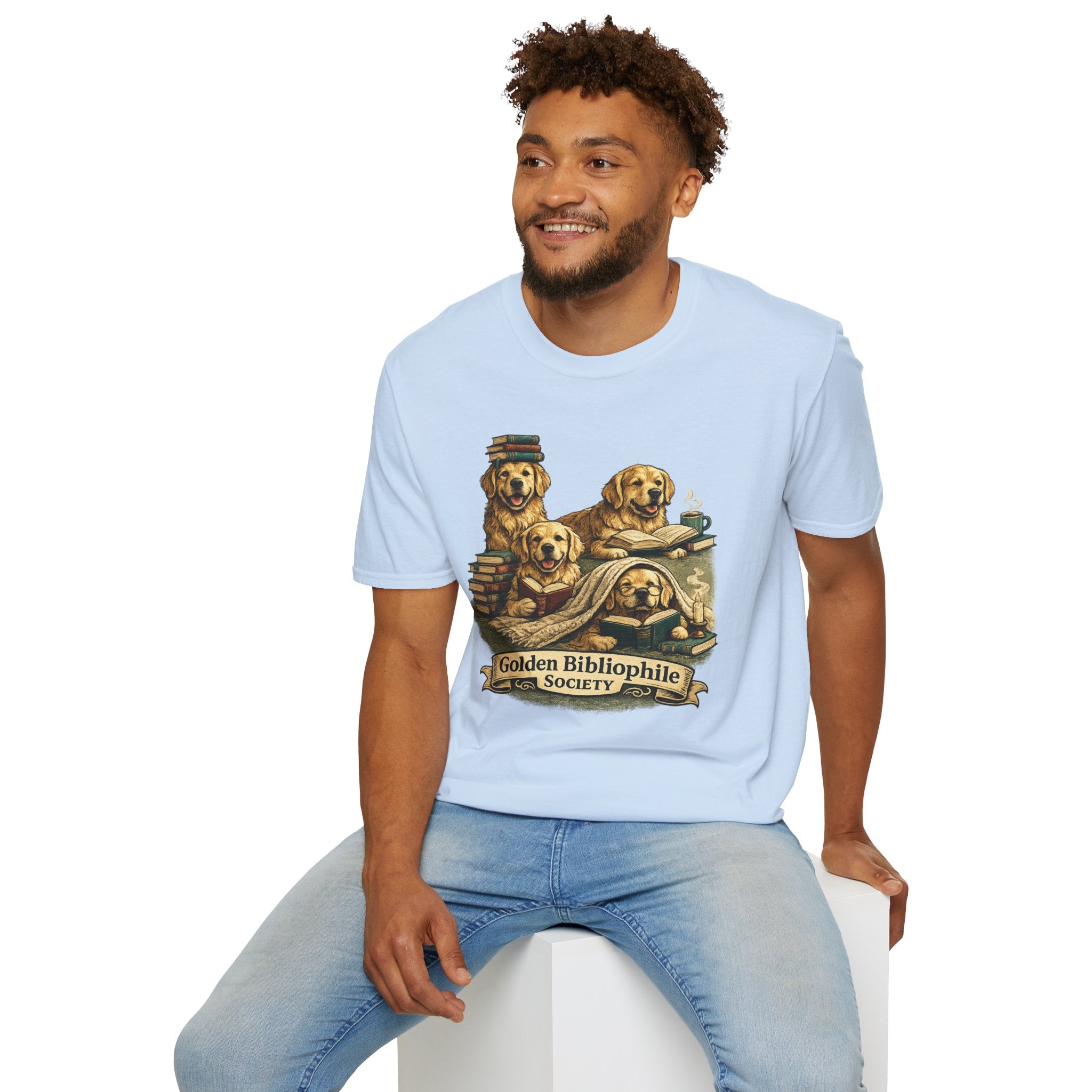 Copy of Unisex Softstyle Golden retriever Society  T-Shirt