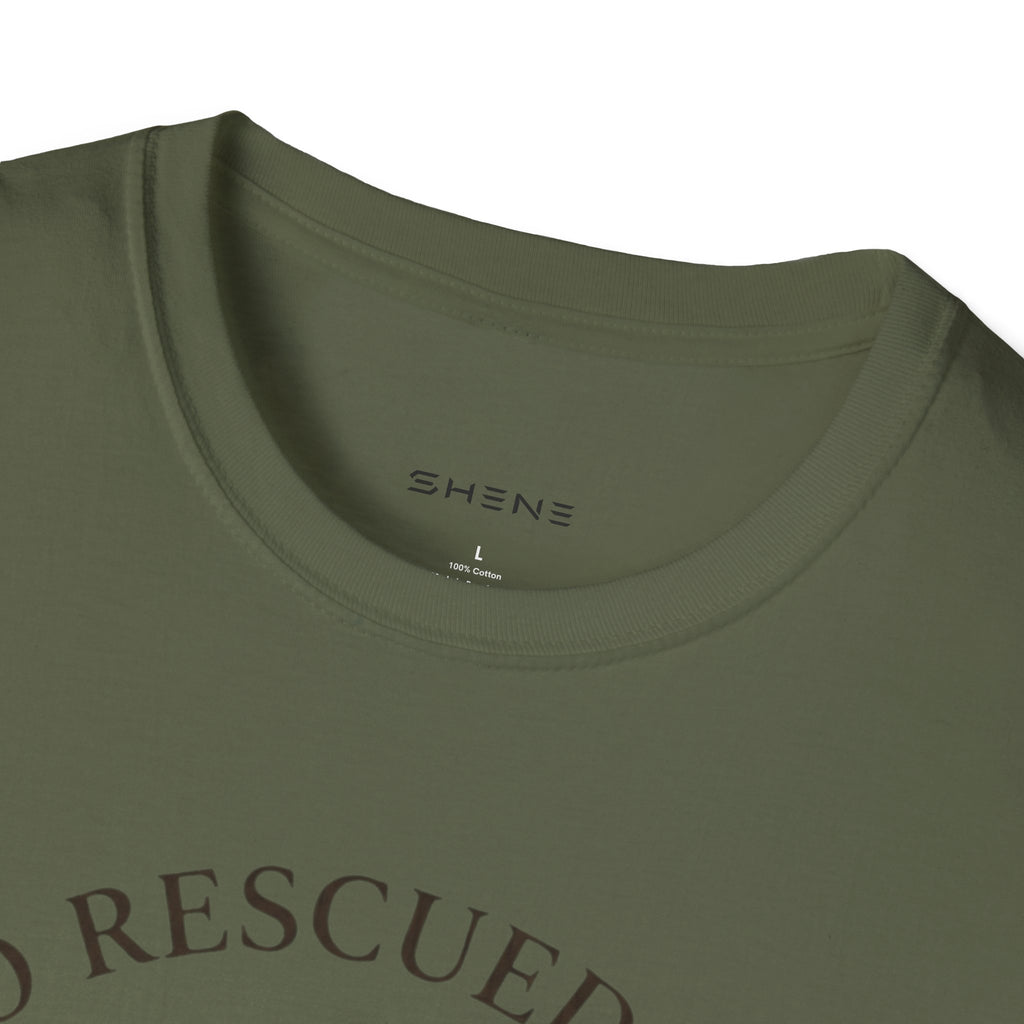 Copy of Copy of Unisex Softstyle Who Rescued Who T-Shirt