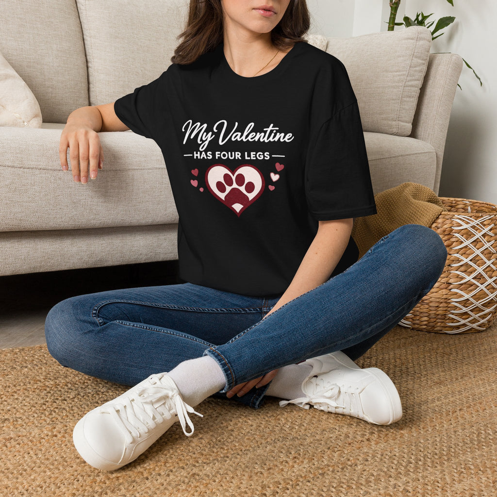 Copy of Unisex Softstyle My valentine has four leg T-Shirt