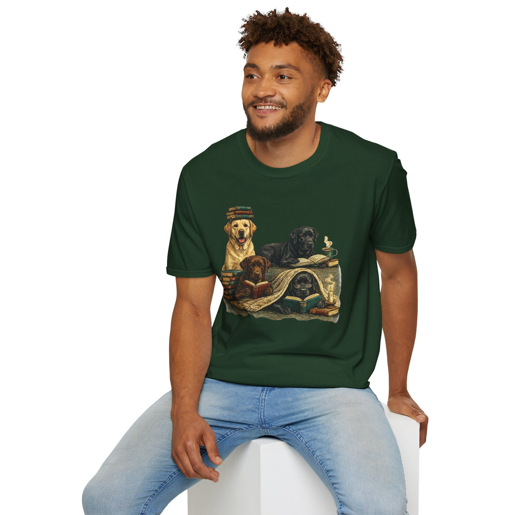 Copy of Unisex Softstyle Labador Library Four Dog T-Shirt