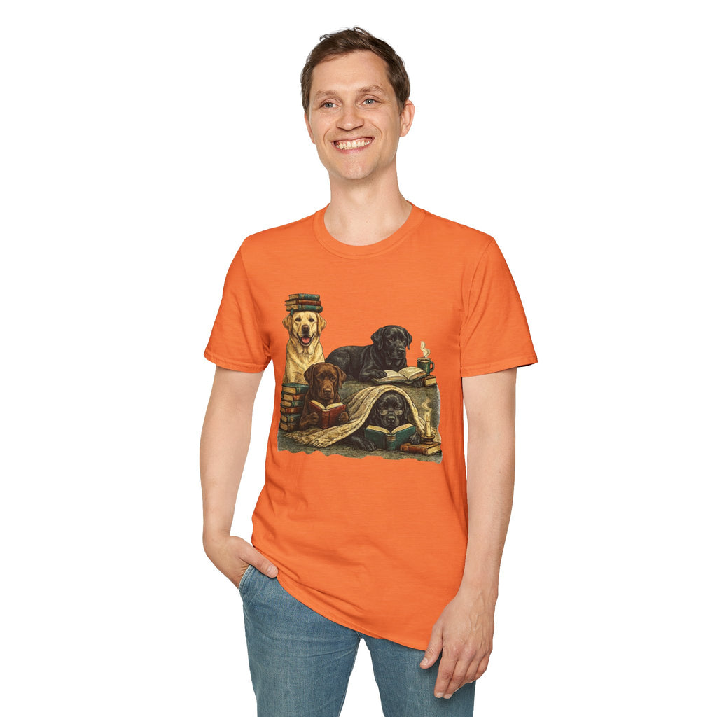 Copy of Unisex Softstyle Labador Library Four Dog T-Shirt