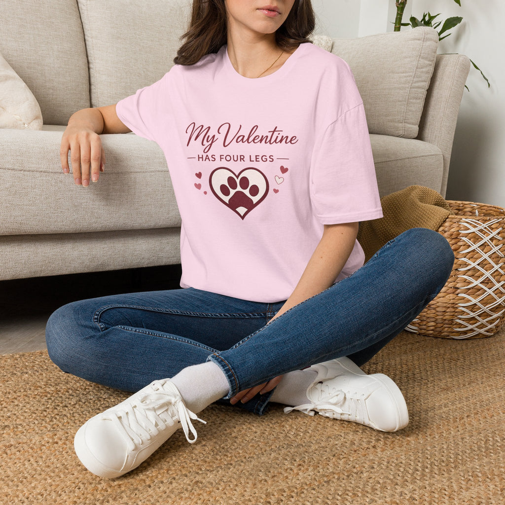 Copy of Unisex Softstyle My valentine has four leg T-Shirt