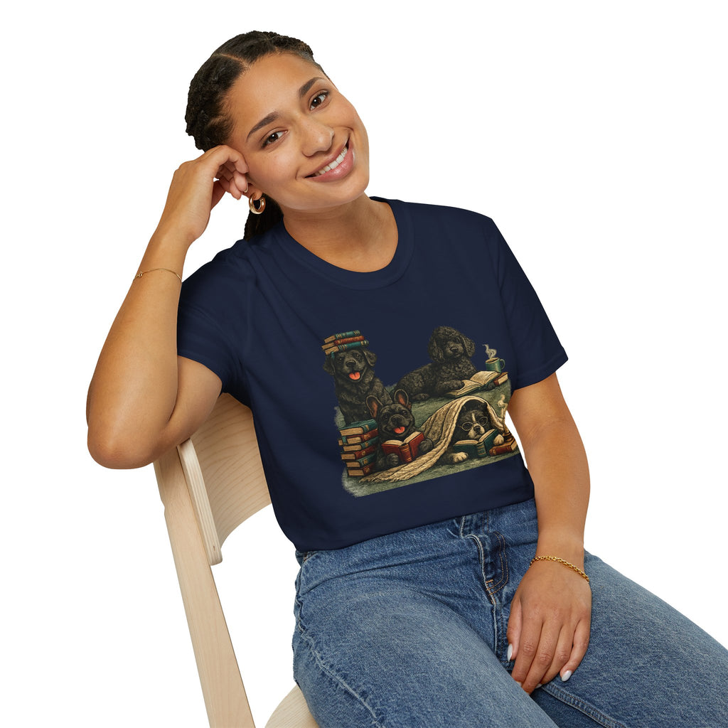 Copy of Unisex Softstyle Black Dog Library T-Shirt