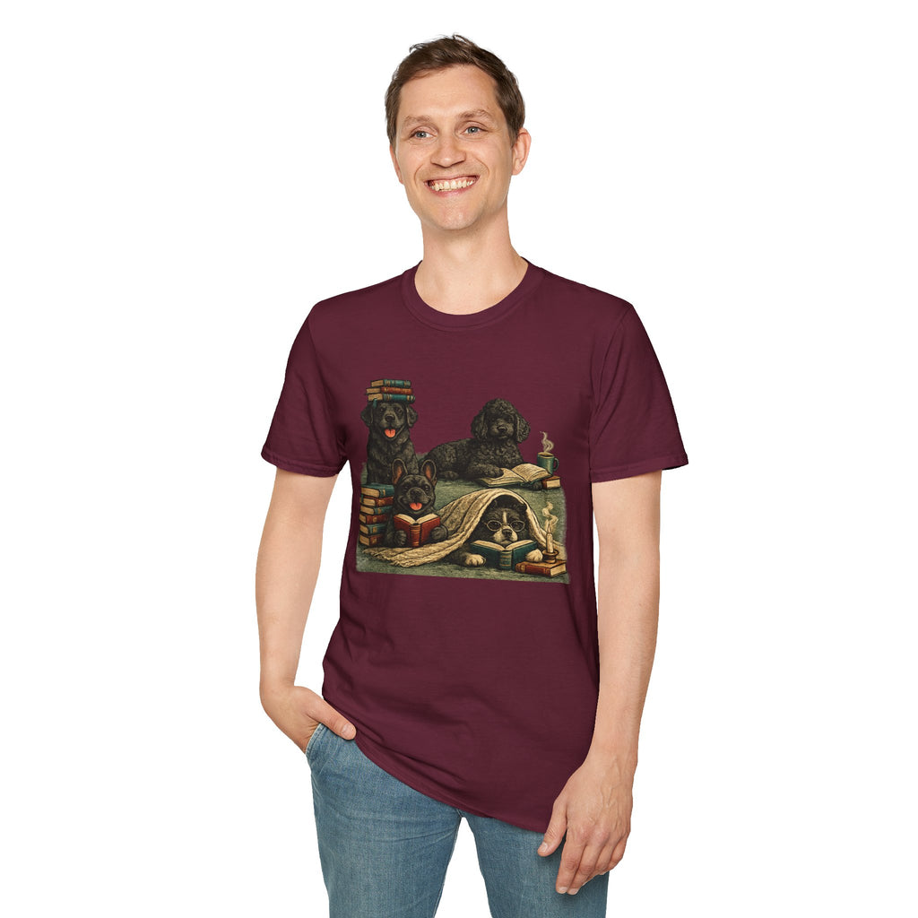 Copy of Unisex Softstyle Black Dog Library T-Shirt
