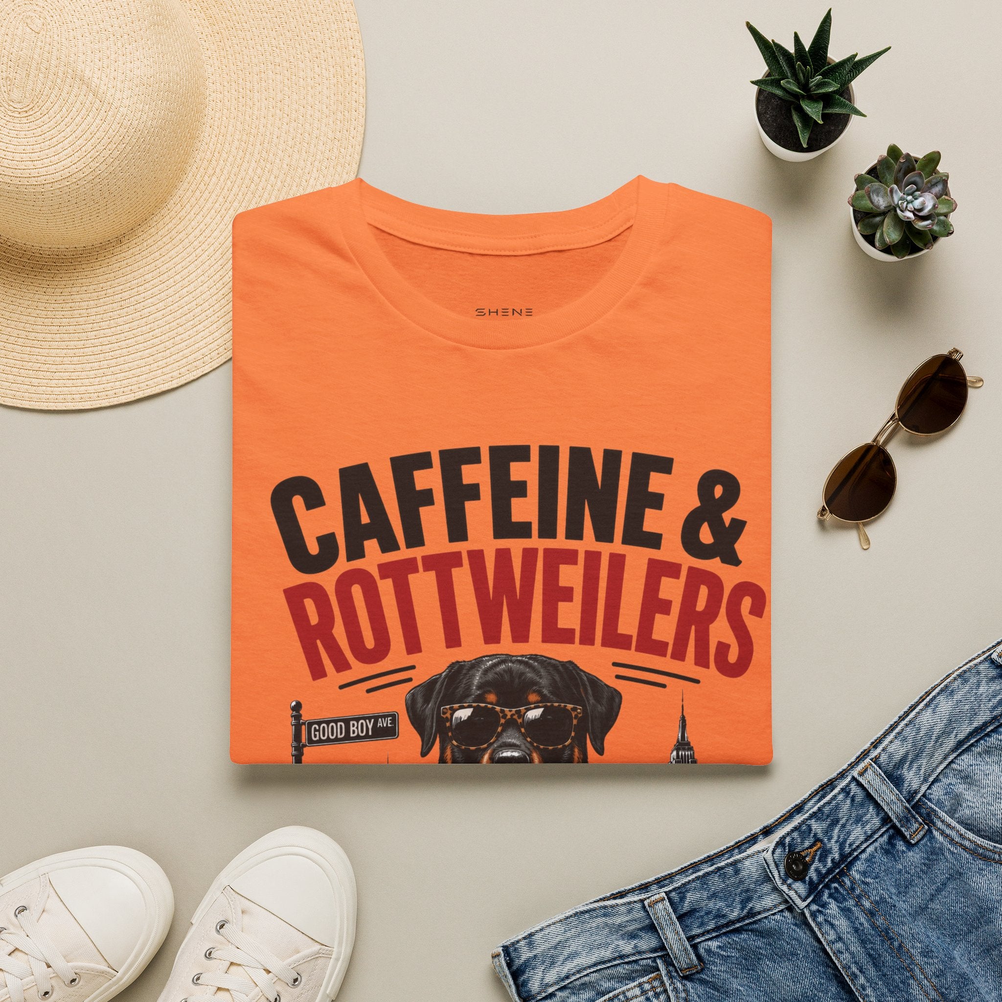 Unisex Softstyle Rottweiler Caffeine Fuel  T-Shirt