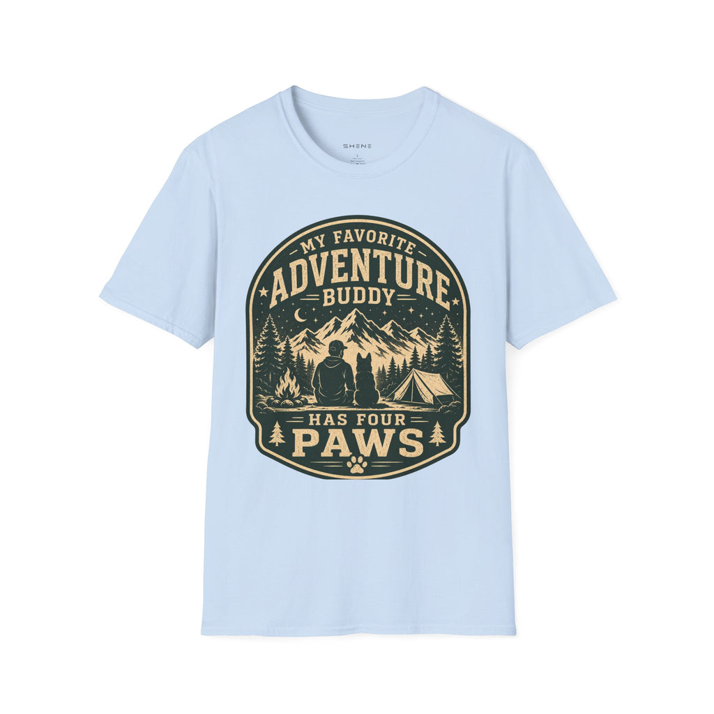 Copy of Unisex Softstyle My Favorite Adventure Has Paws T-Shirt