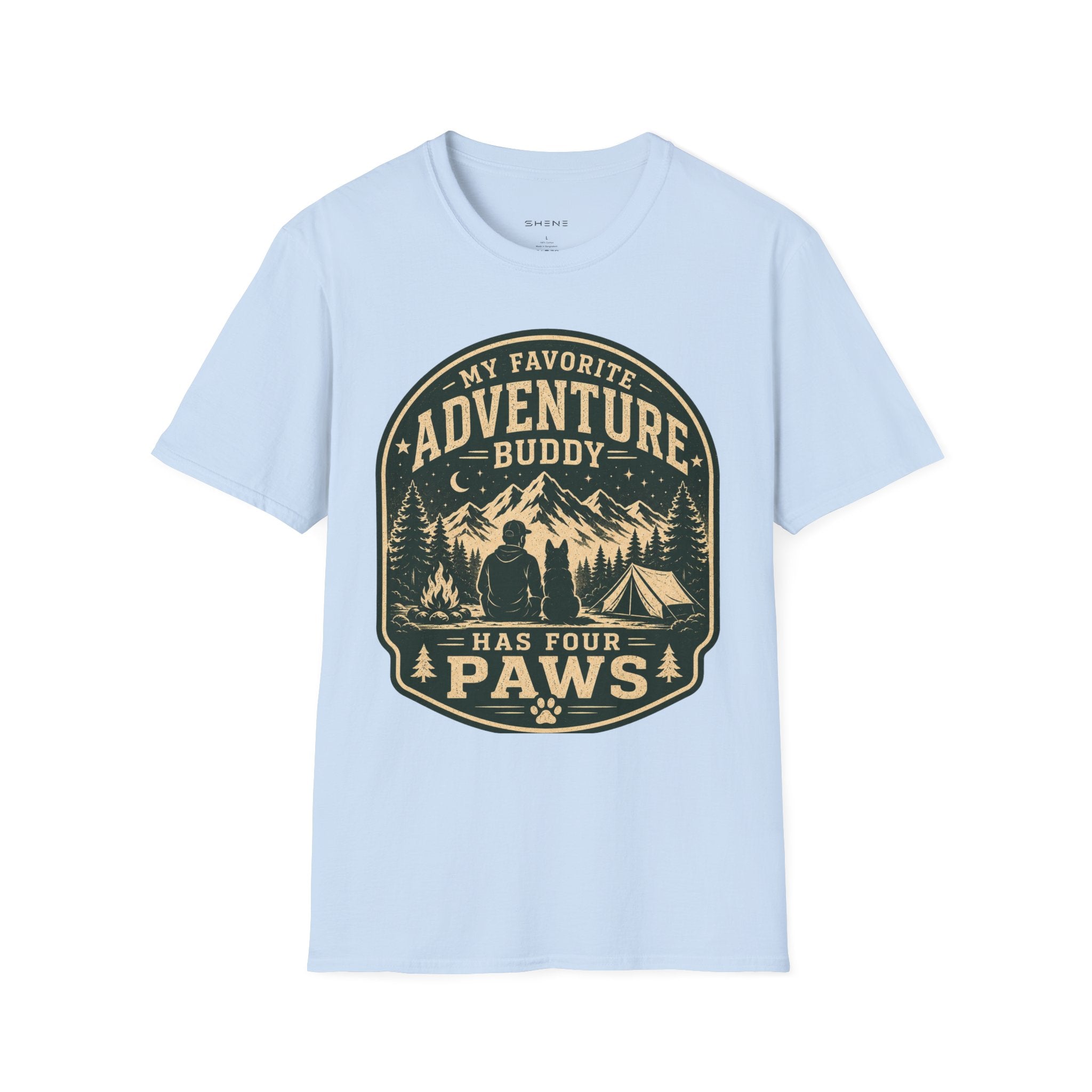 Copy of Unisex Softstyle My Favorite Adventure Has Paws T-Shirt
