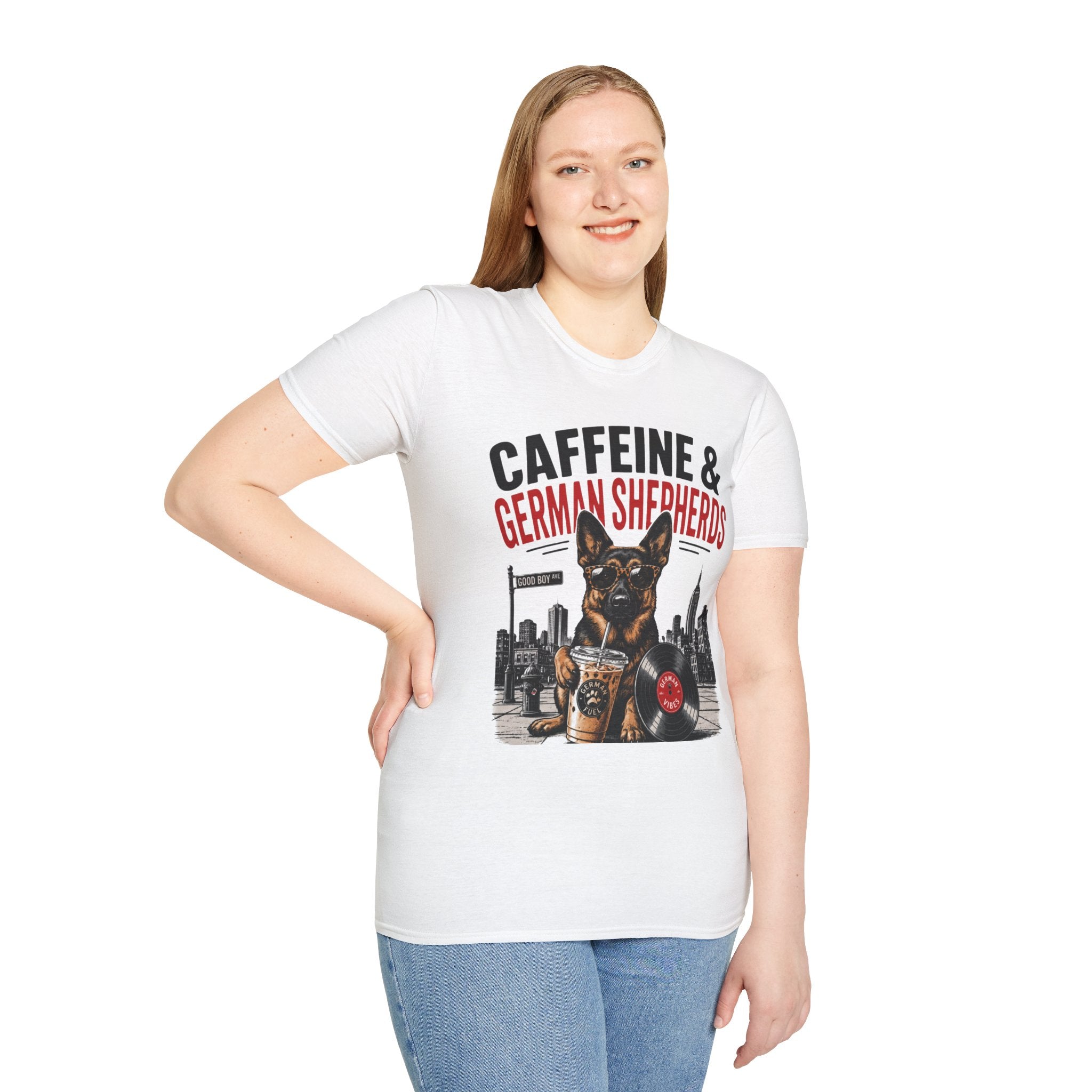 Copy of Unisex Softstyle German Shephed Caffeine Fuel T-Shirt