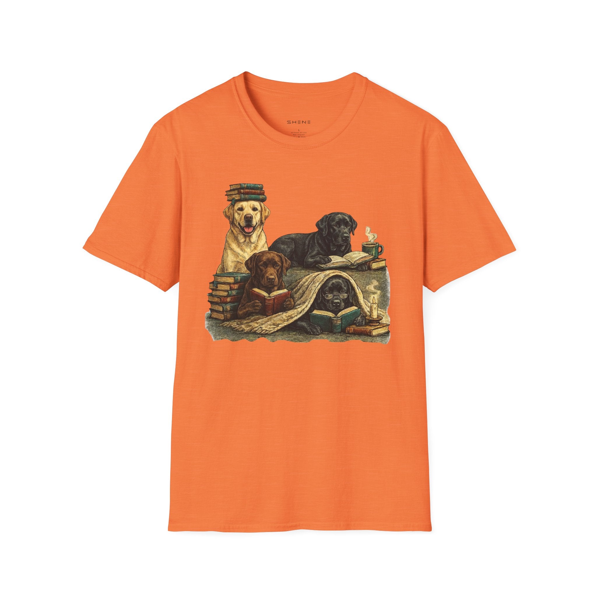 Copy of Unisex Softstyle Labador Library Four Dog T-Shirt