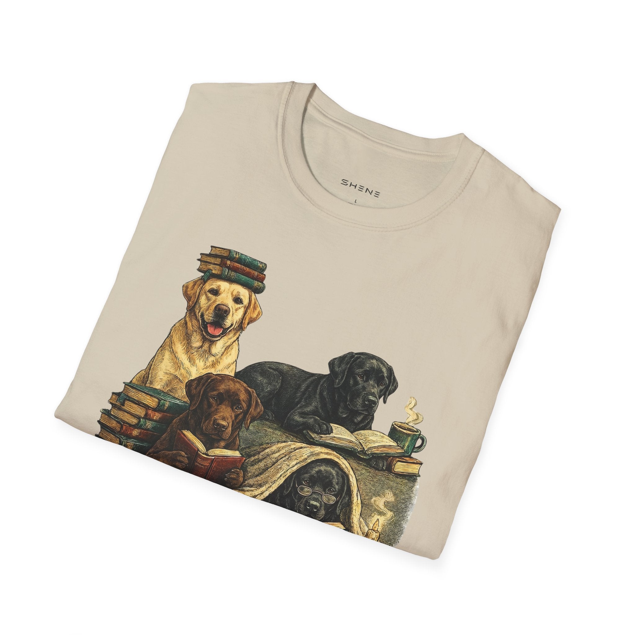 Copy of Unisex Softstyle Labador Library Four Dog T-Shirt