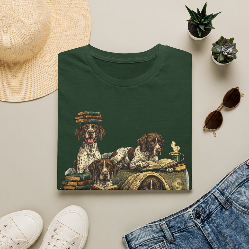 Copy of Copy of Copy of Copy of Unisex Softstyle r Pointer Library Four Dog T-Shirt