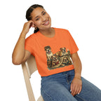 Copy of Copy of Copy of Unisex Softstyle Frenchi Library Four Dog T-Shirt