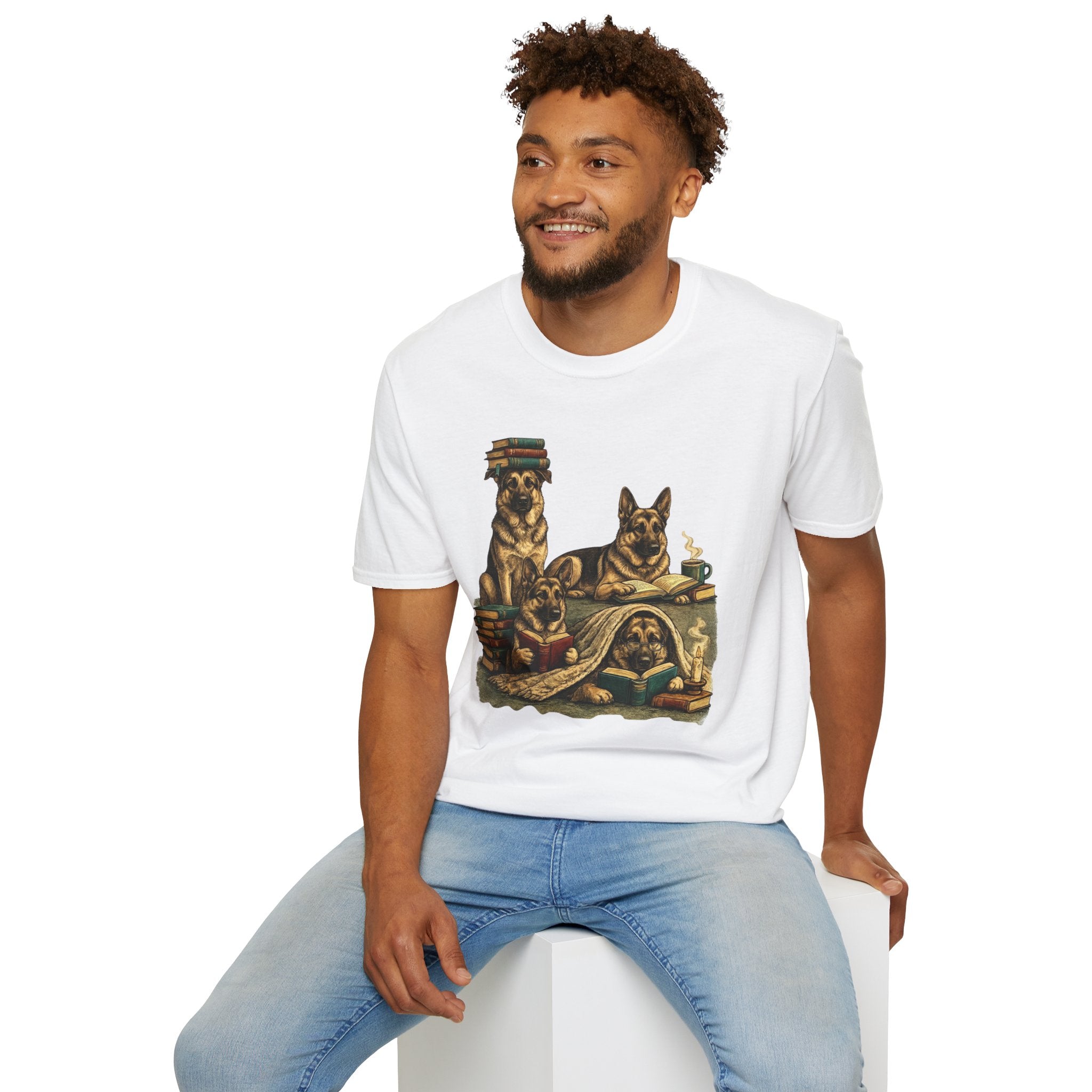 Copy of Unisex Softstyle German Shepherd Library T-Shirt
