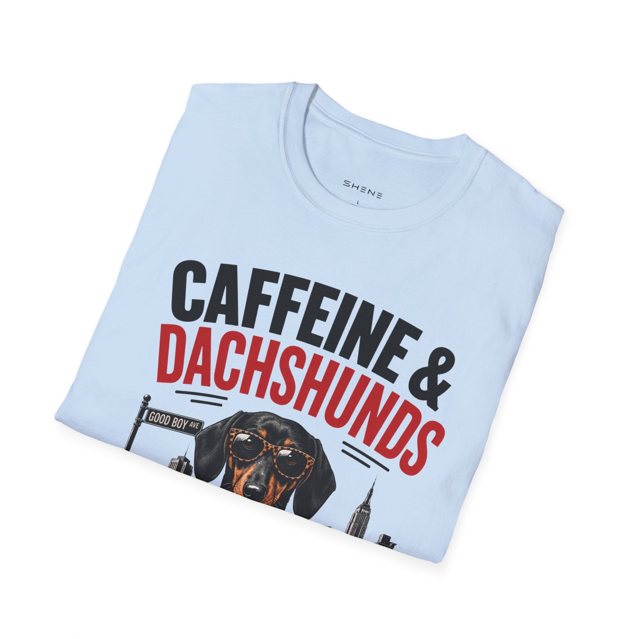 Unisex Softstyle Dachshund Caffeine Fuel T-Shirt