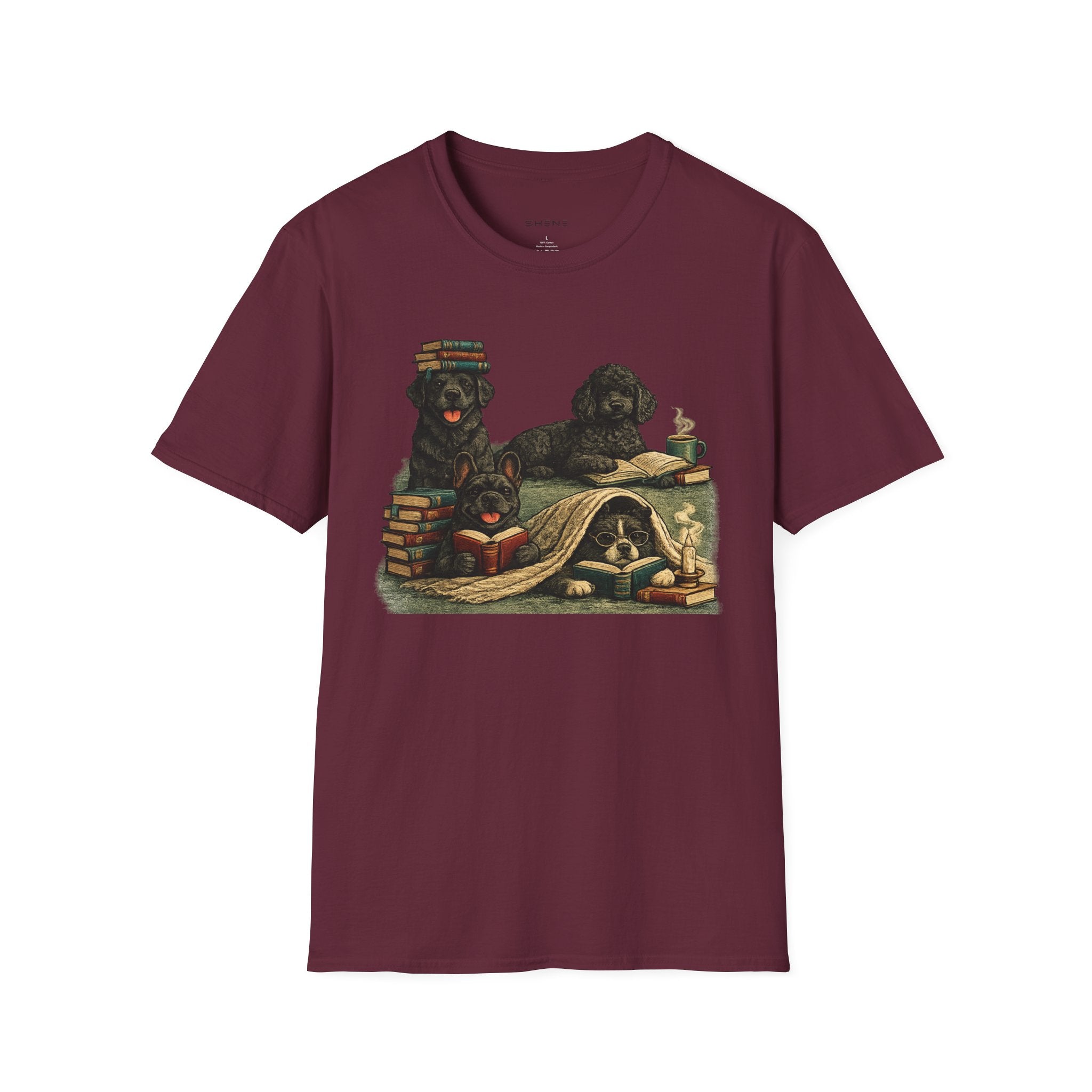 Copy of Unisex Softstyle Black Dog Library T-Shirt