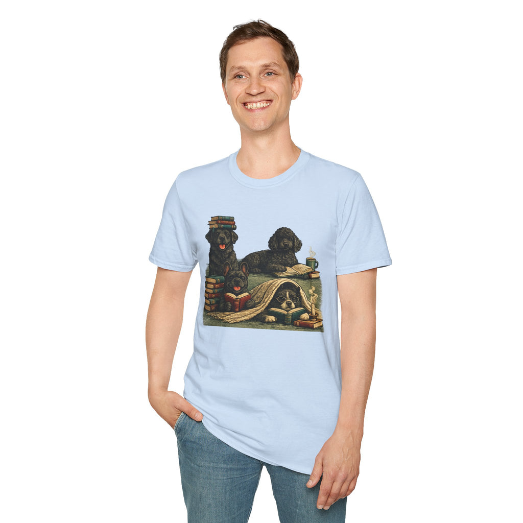 Copy of Unisex Softstyle Black Dog Library T-Shirt