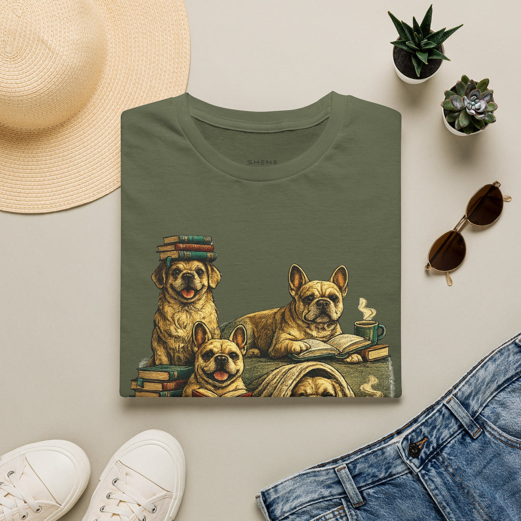 Copy of Unisex Softstyle French Dog Library T-Shirt