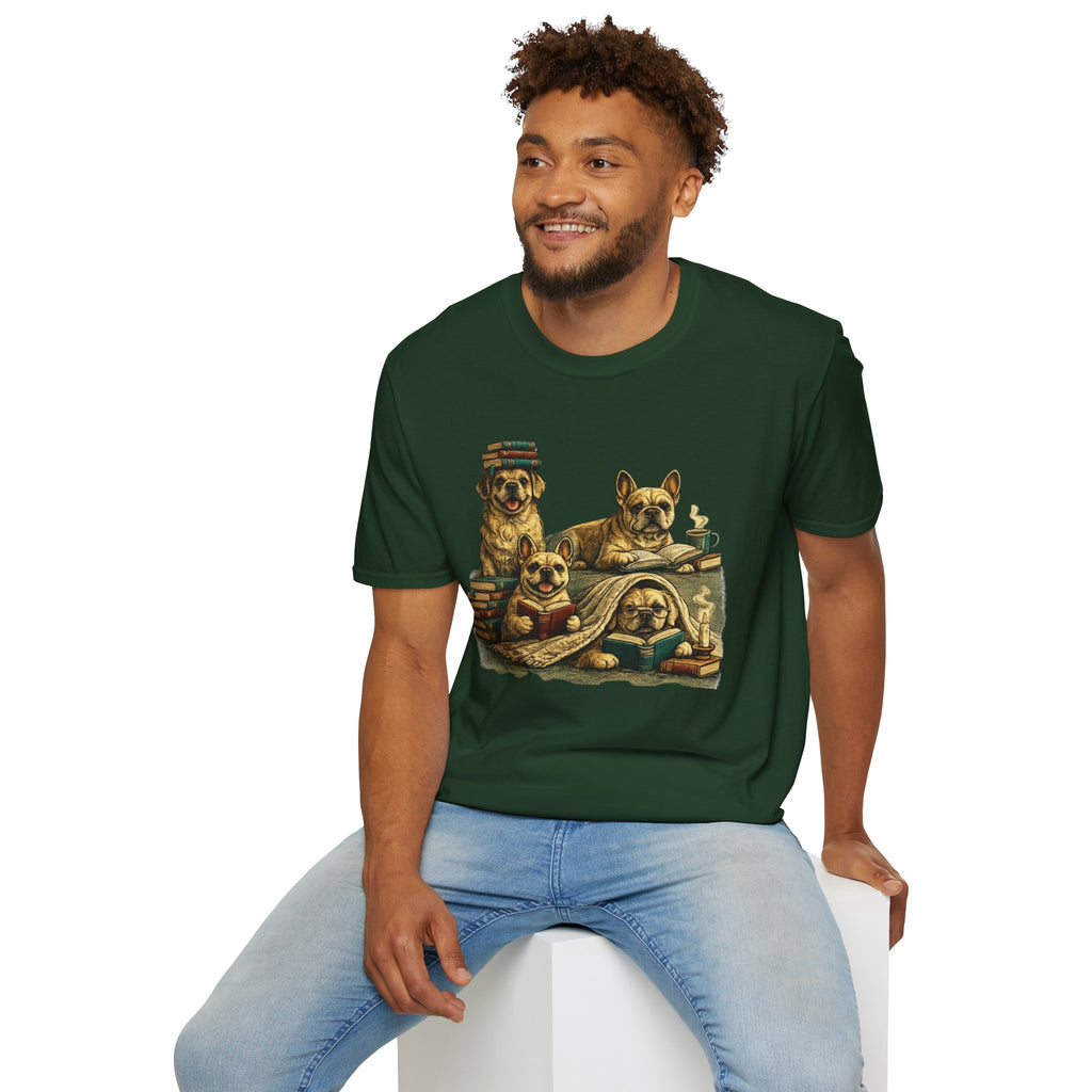 Copy of Unisex Softstyle French Dog Library T-Shirt