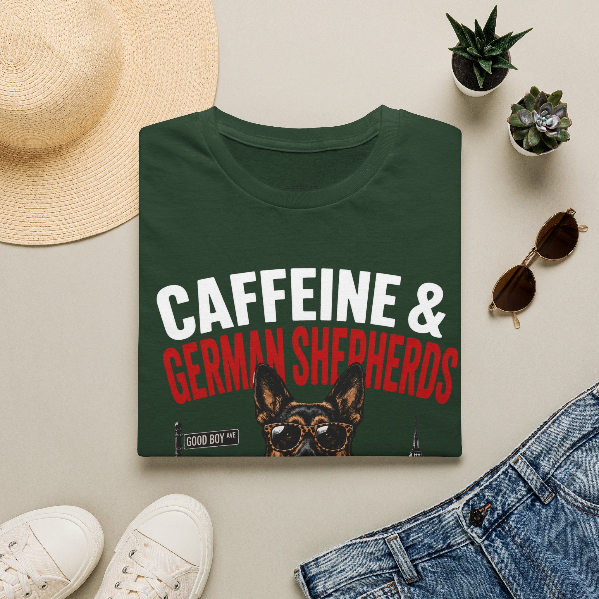 Copy of Unisex Softstyle German Shephed Caffeine Fuel T-Shirt