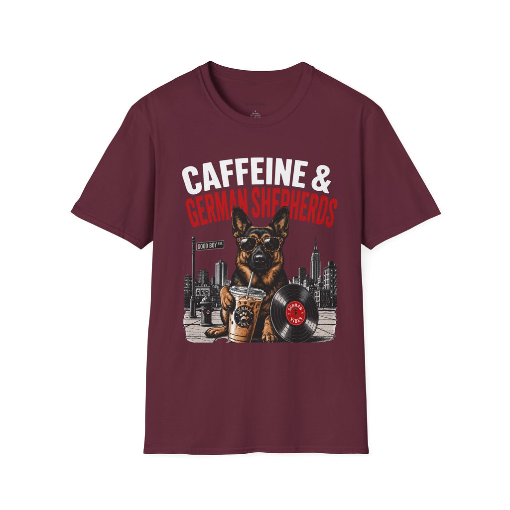 Copy of Unisex Softstyle German Shephed Caffeine Fuel T-Shirt