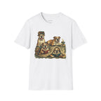 Copy of Copy of Copy of Unisex Softstyle Frenchi Library Four Dog T-Shirt