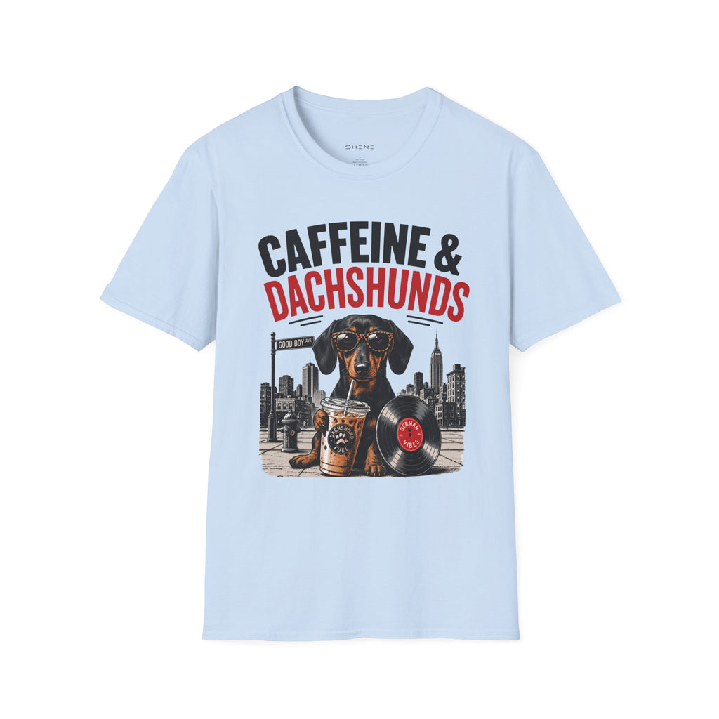 Unisex Softstyle Dachshund Caffeine Fuel T-Shirt