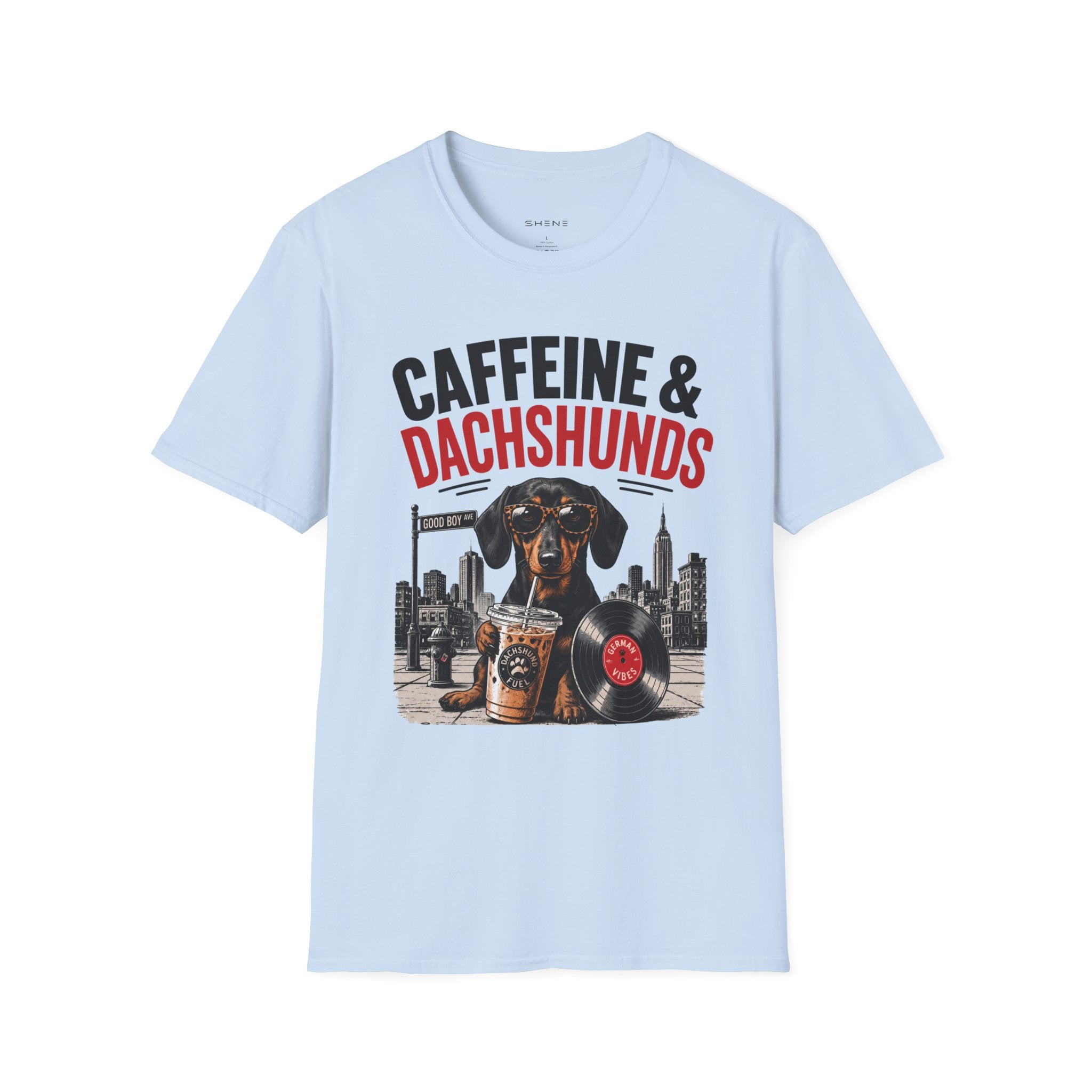 Unisex Softstyle Dachshund Caffeine Fuel T-Shirt