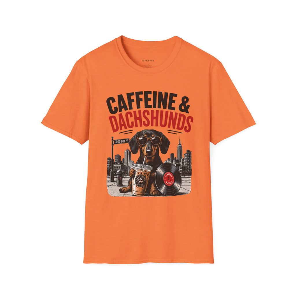 Unisex Softstyle Dachshund Caffeine Fuel T-Shirt