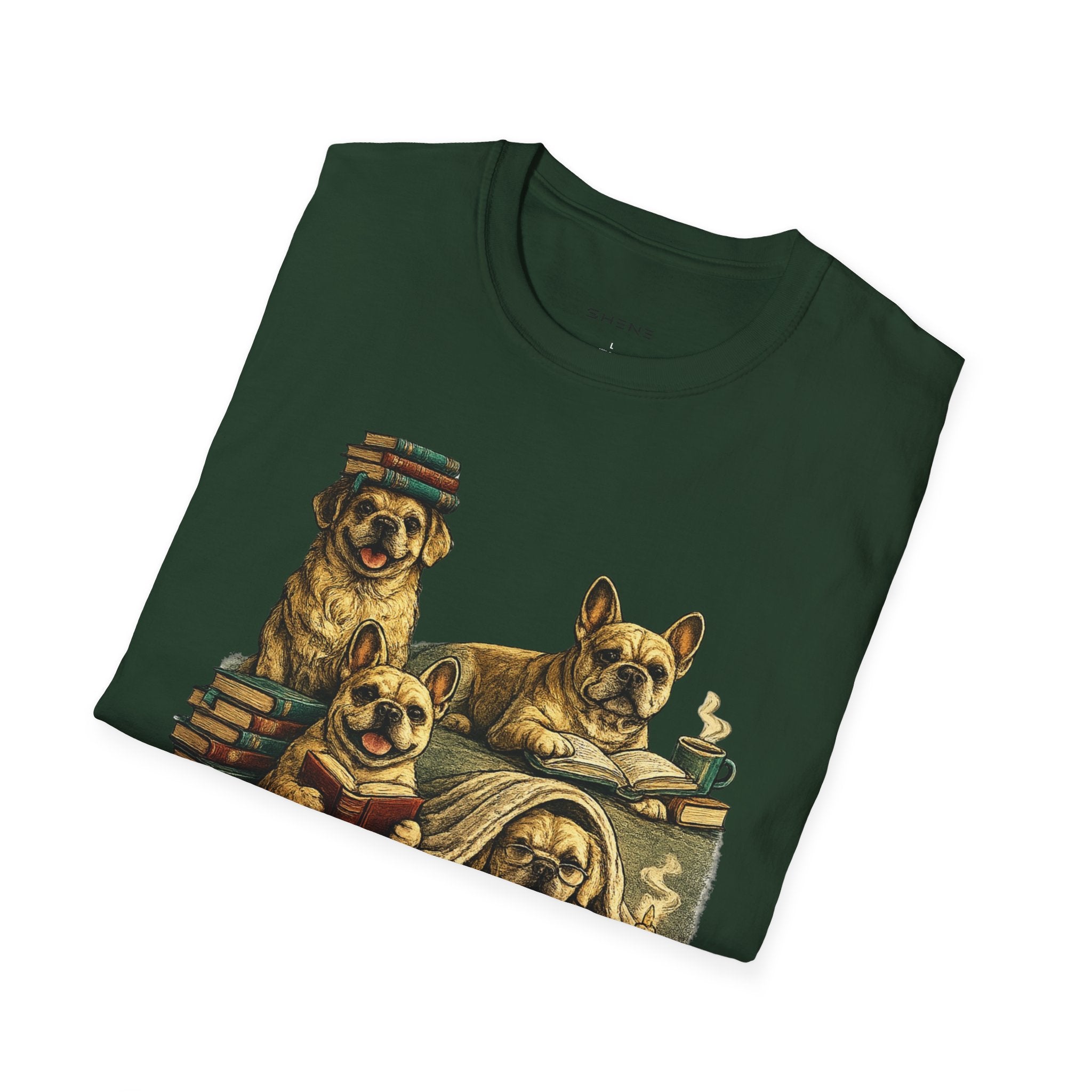 Copy of Unisex Softstyle French Dog Library T-Shirt