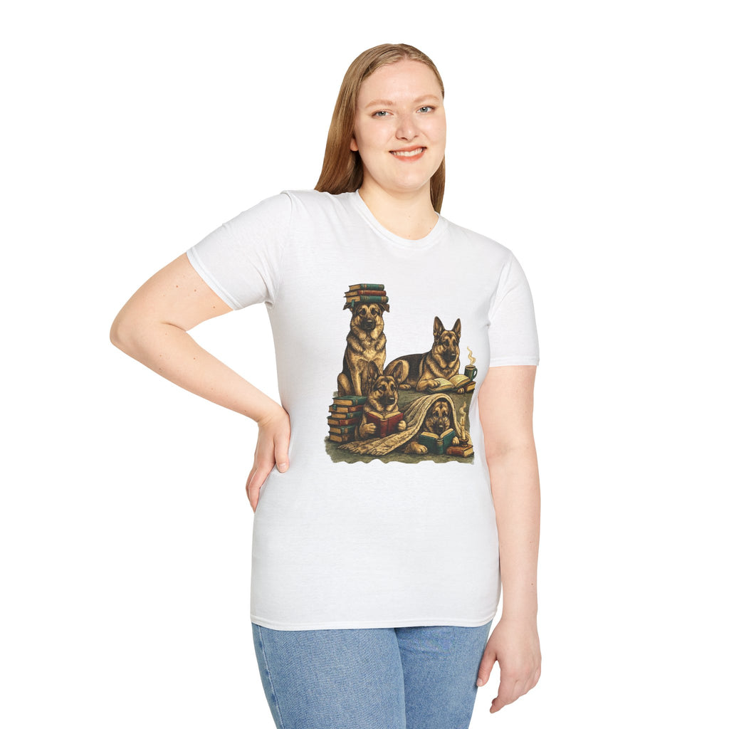 Copy of Unisex Softstyle German Shepherd Library T-Shirt