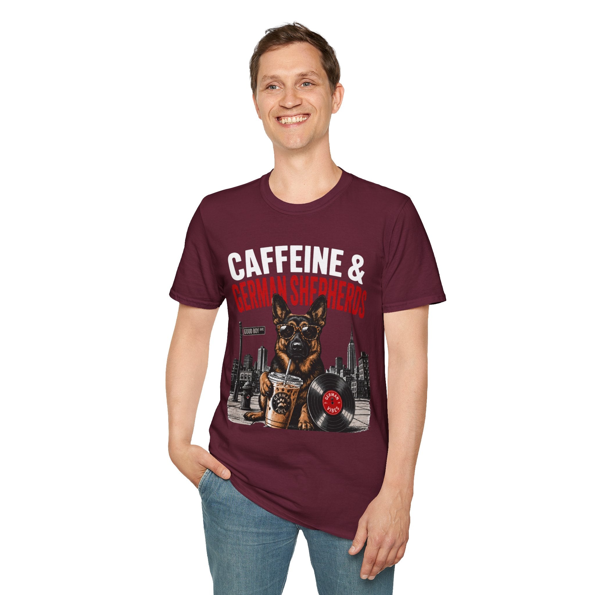 Copy of Unisex Softstyle German Shephed Caffeine Fuel T-Shirt
