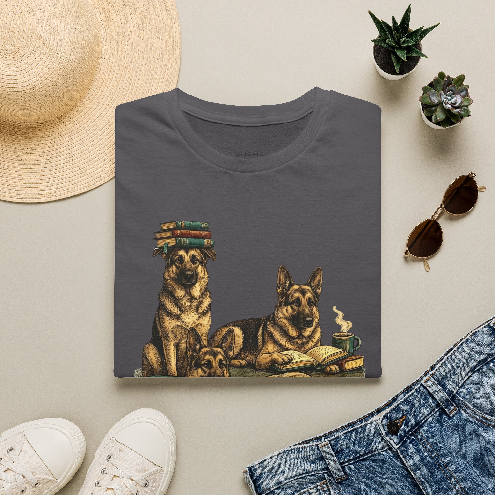 Copy of Unisex Softstyle German Shepherd Library T-Shirt