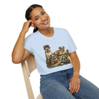 Copy of Copy of Copy of Unisex Softstyle Frenchi Library Four Dog T-Shirt