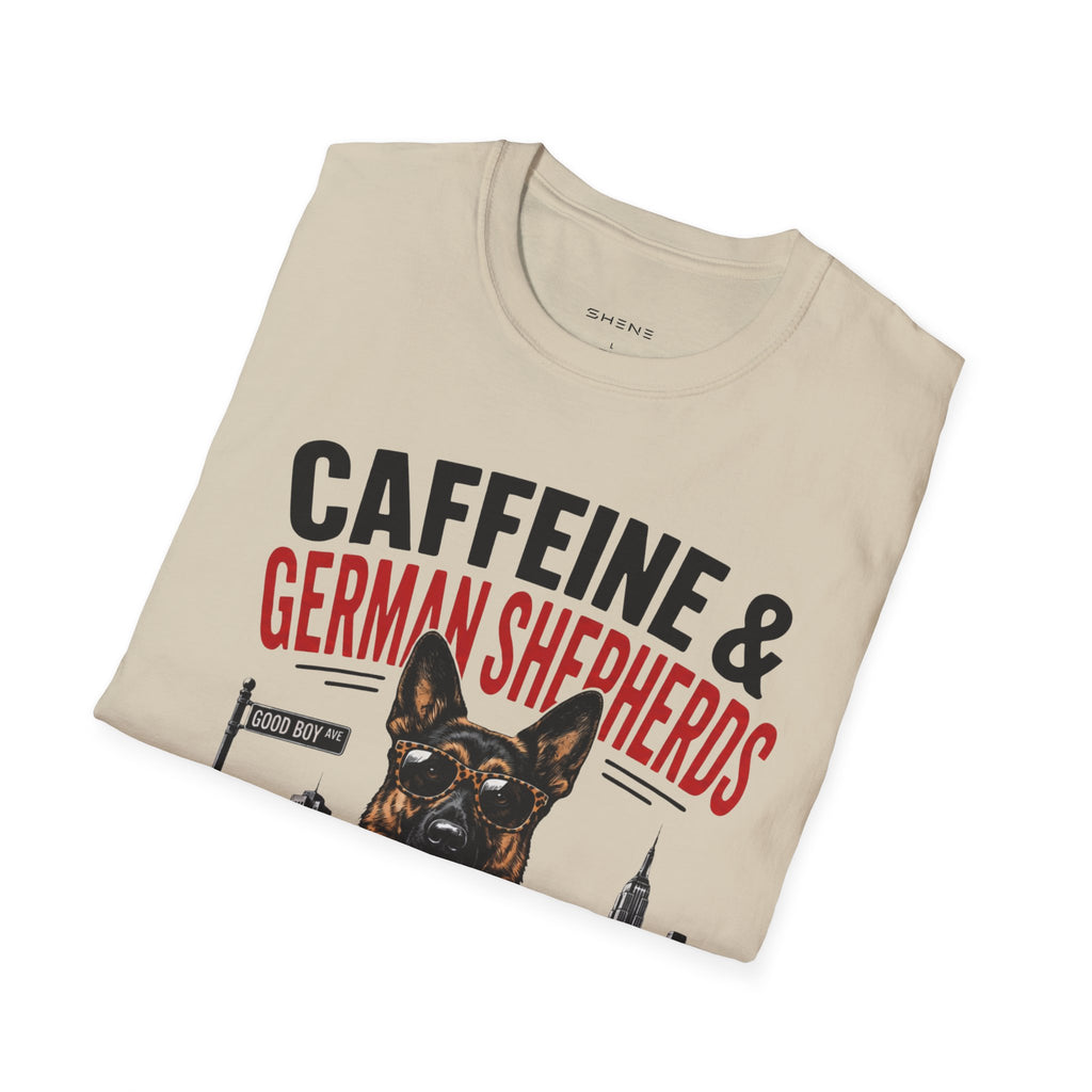 Copy of Unisex Softstyle German Shephed Caffeine Fuel T-Shirt