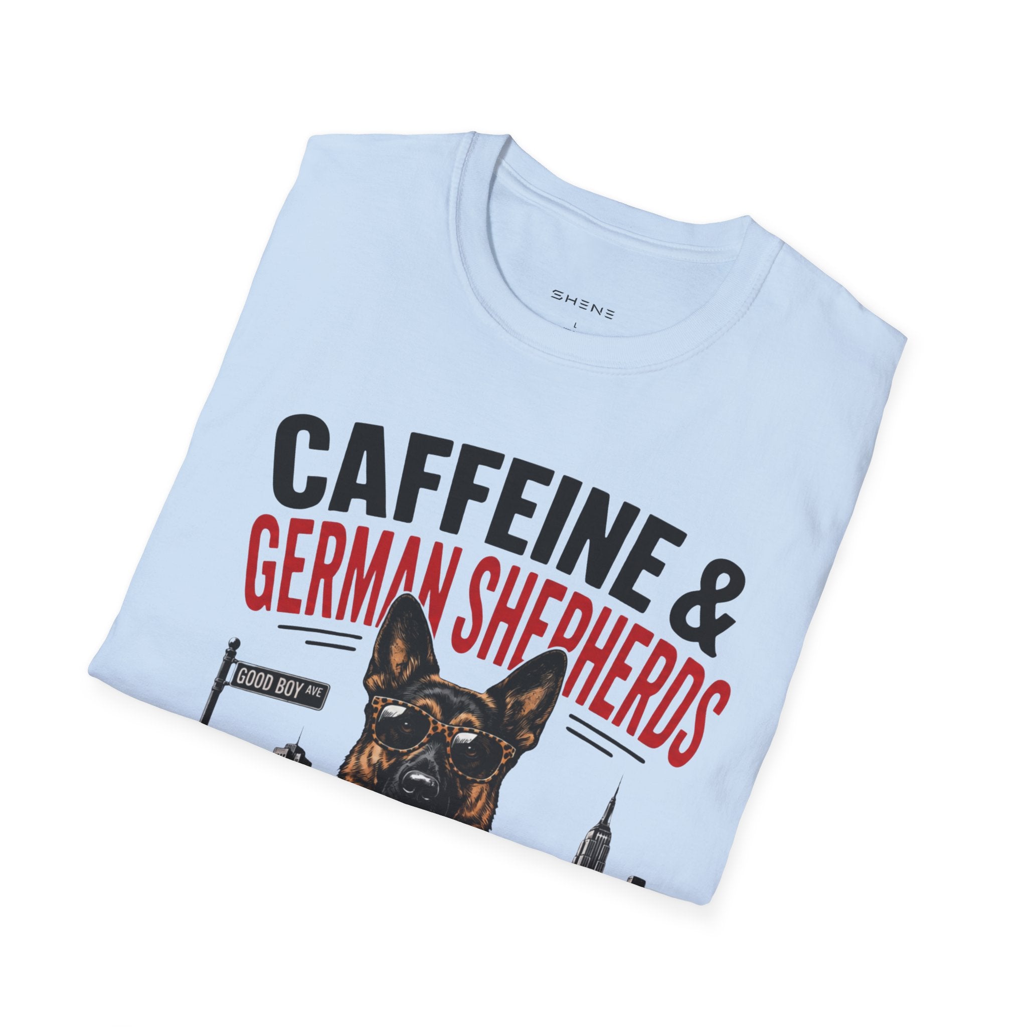 Copy of Unisex Softstyle German Shephed Caffeine Fuel T-Shirt