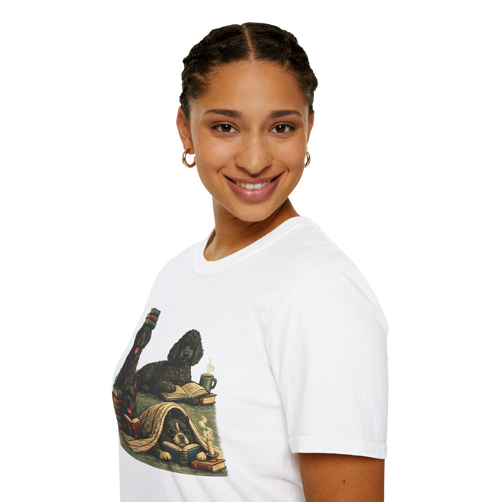Copy of Unisex Softstyle Black Dog Library T-Shirt