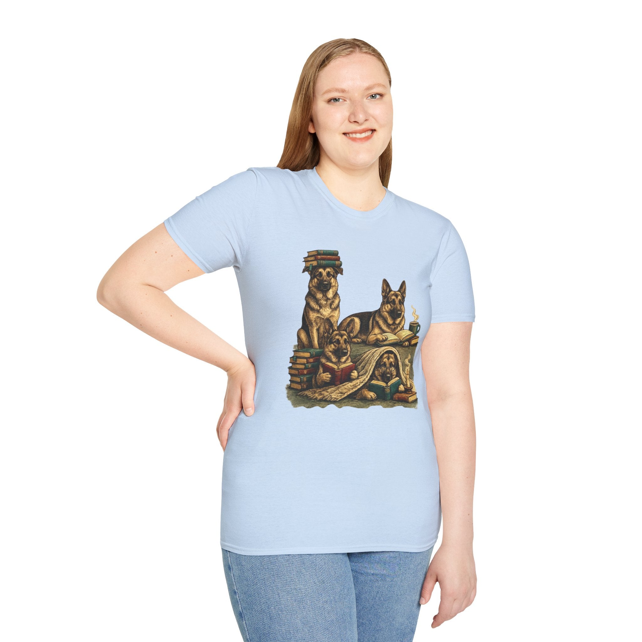 Copy of Unisex Softstyle German Shepherd Library T-Shirt