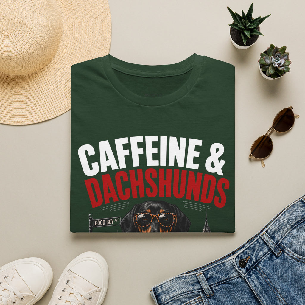 Unisex Softstyle Dachshund Caffeine Fuel T-Shirt