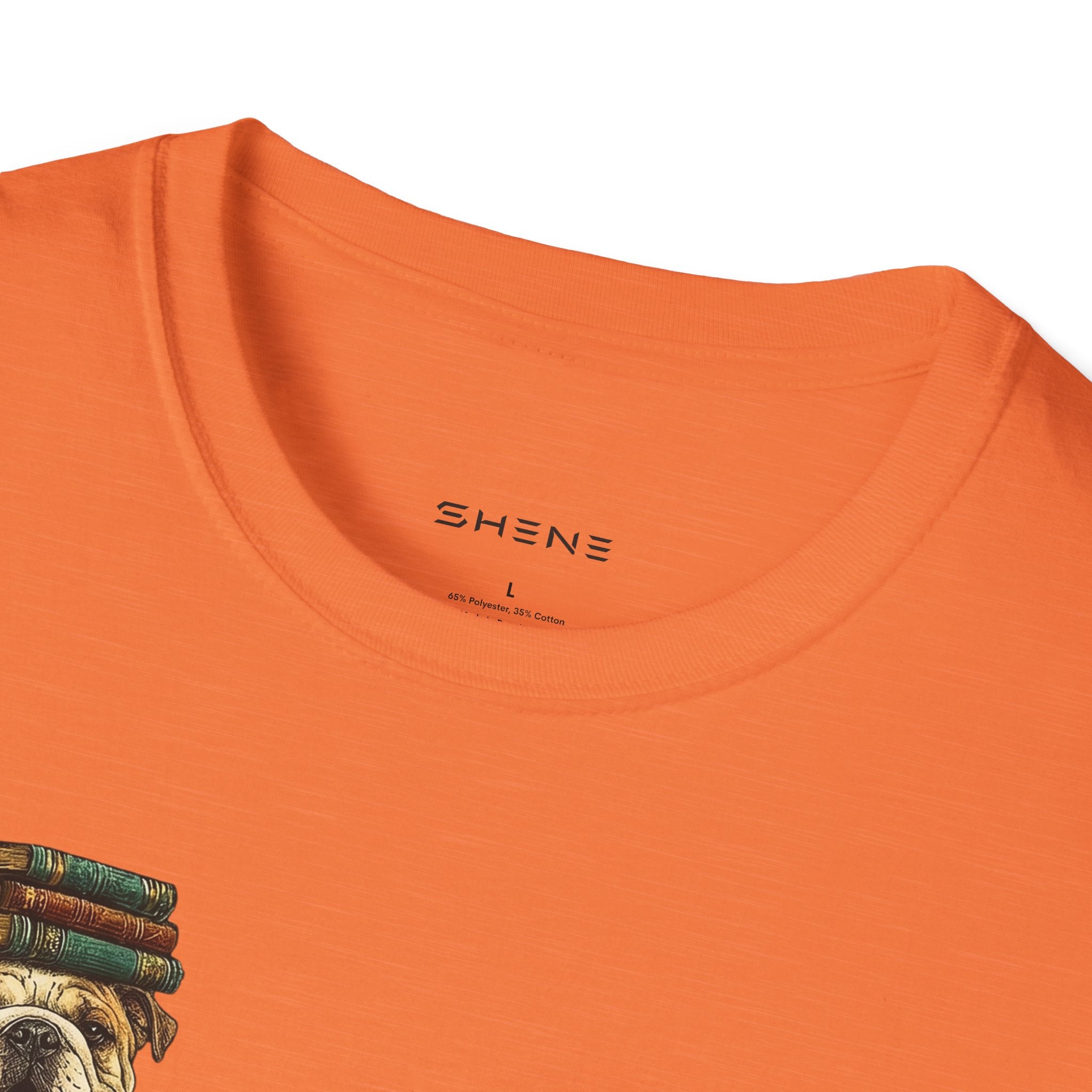 Copy of Copy of Copy of Unisex Softstyle Frenchi Library Four Dog T-Shirt