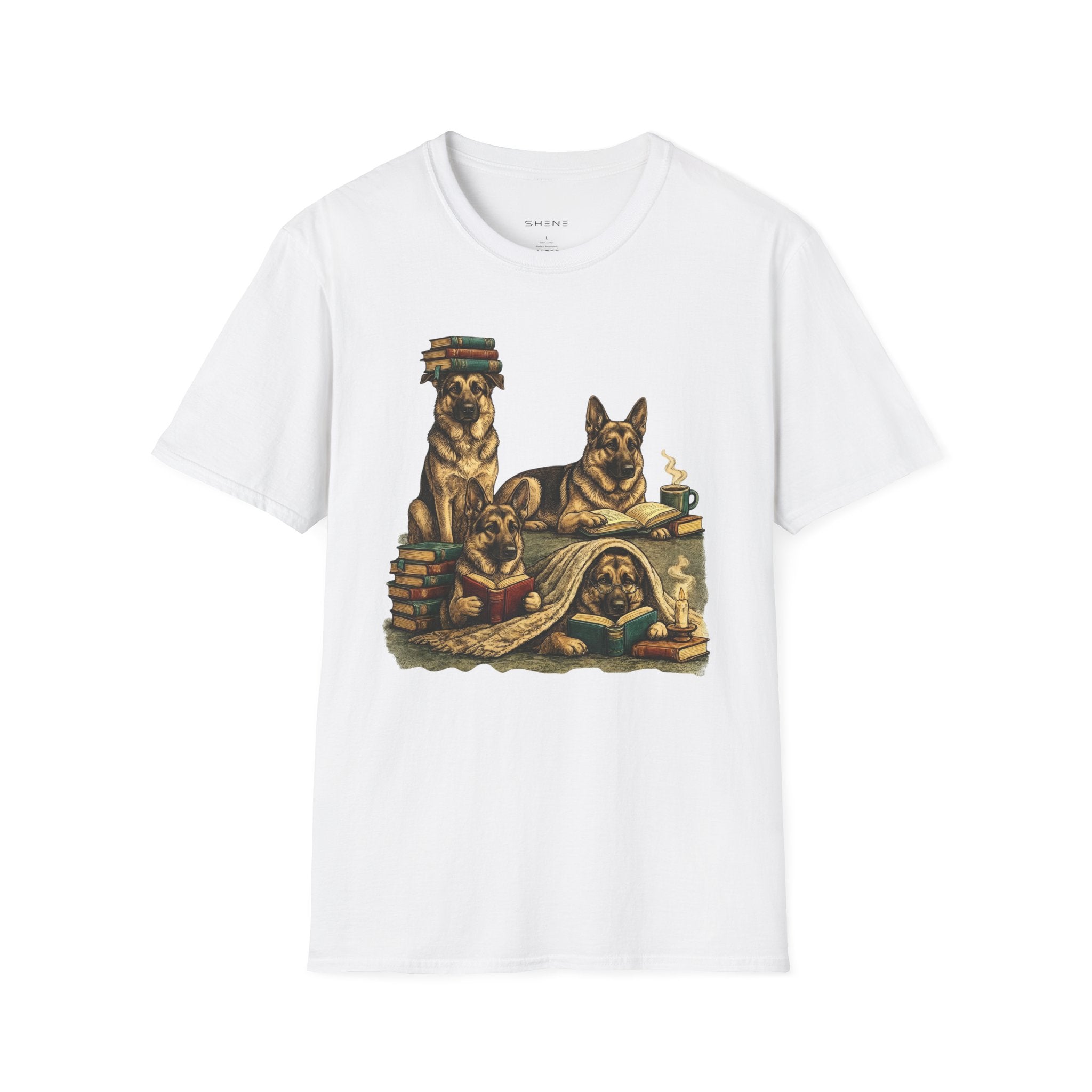 Copy of Unisex Softstyle German Shepherd Library T-Shirt