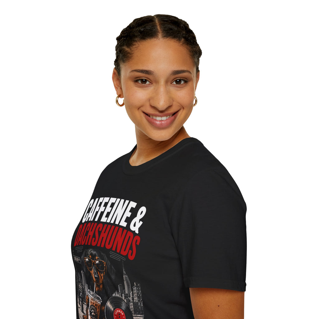 Unisex Softstyle Dachshund Caffeine Fuel T-Shirt