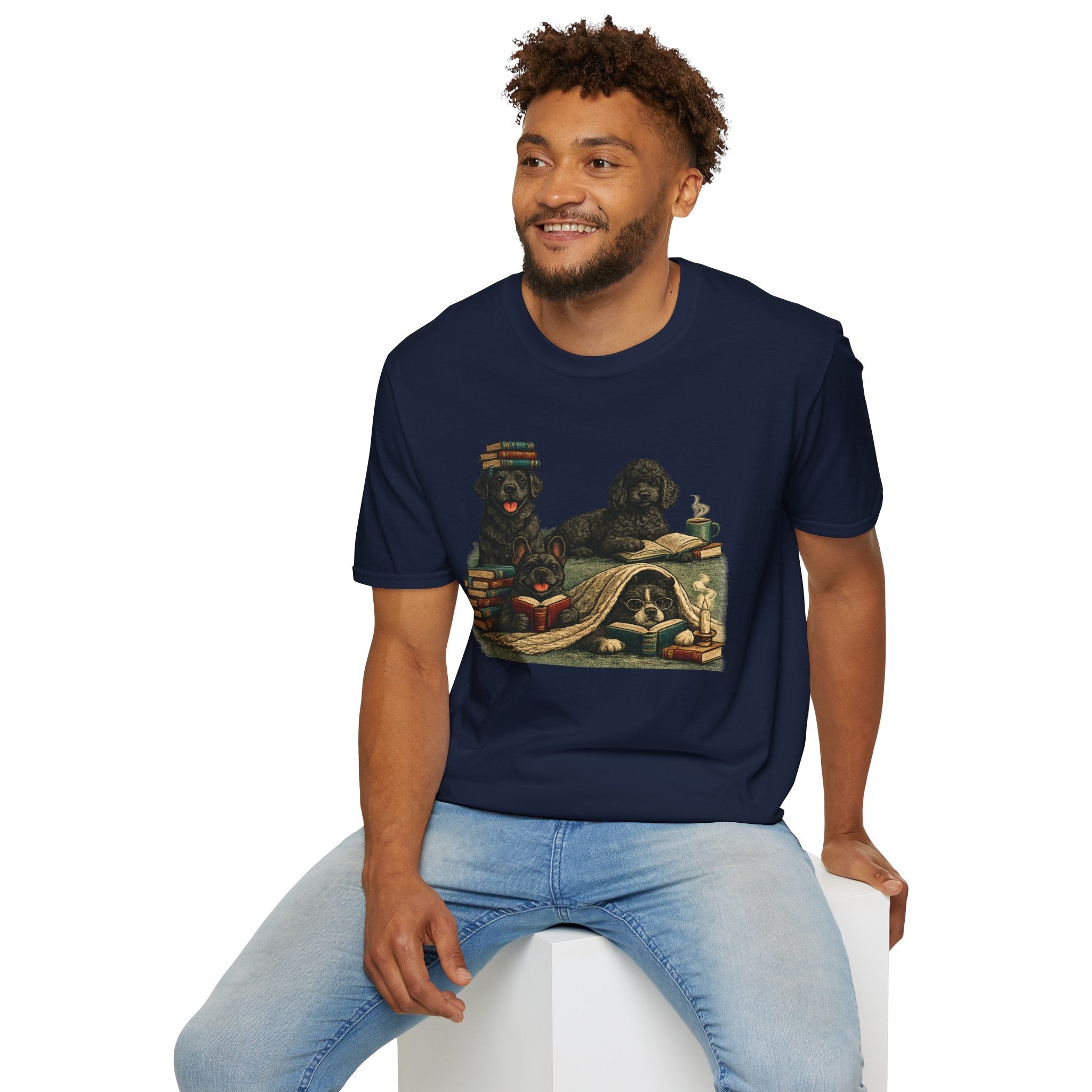 Copy of Unisex Softstyle Black Dog Library T-Shirt
