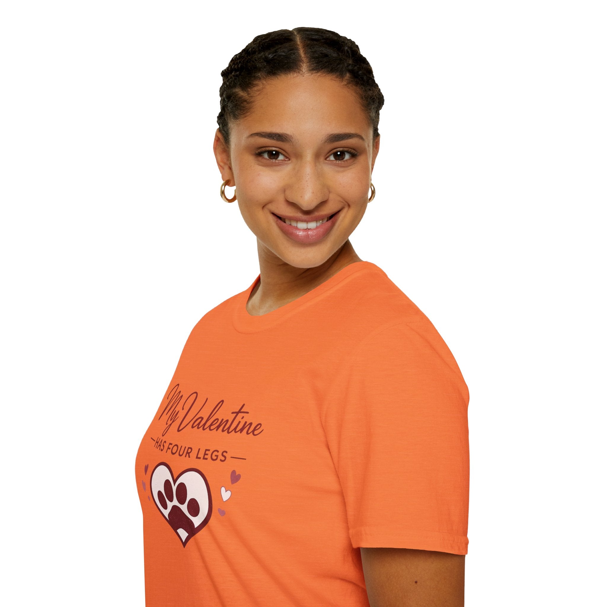 Copy of Unisex Softstyle My valentine has four leg T-Shirt